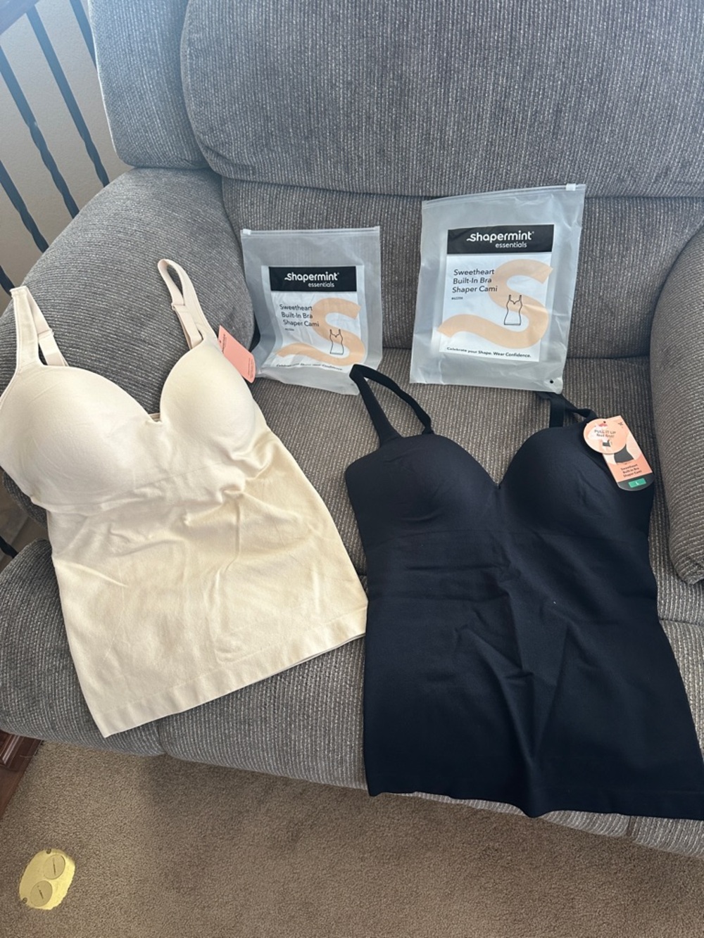 New in bag! Shapermint Sweetheart Cami - Nude Color Chai is available